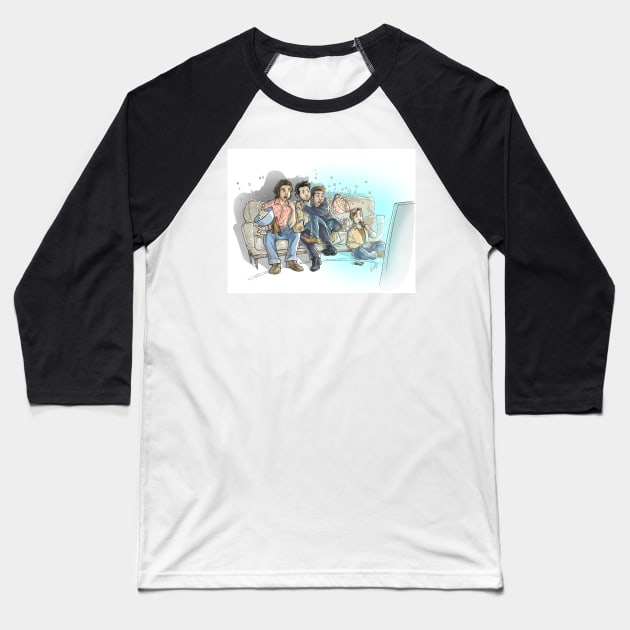 Team Free Will 2.0 Premiere Night Baseball T-Shirt by GioGui